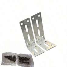 2pcs 90 Degree Right Angle L-Shaped Brackets, Heavy Duty Thickened Triangular Support Brackets, Furniture Connectors, Angle Iron Reinforcement, Shelf Brackets With Screws, Wall Corner Brackets, Wall Shelf Support, Furniture Reinforcement Brackets For Woodworking, Cabinets, Tables - A - View 14