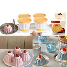 Cetakan Puding Baba Luau Stroberi, Cangkir ABS, untuk Penggunaan di Rumah, dengan Tutup, Buatan Tangan, Cangkir Mousse/Jelly Khusus Yogurt Beku Kering - MultiWarna - View 9