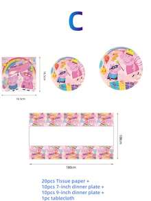 Set Party Tableware, Party Decorations, Party Gifts, Fine Tableware For Gatherings, Birthday Presents, Outdoor Camping Tableware,Paper Tableware Set, Not Disposable Plastic Tableware! - Multicolor - View 4