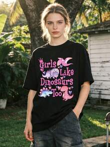 Women's Summer Casual Soft Round Neck Short Sleeve T-Shirt,Tops For Going Out,Cotton,Vintage,European And Street Style,Sporty Casual,Unisex Style,Urban Casual Style,Nice Tops,Gen Z,Curve,Y2K Clothes,Funny T-Shirts, Ladies Tops,Holiday Outfits For Women,Cute Top,Graphic T-Shirt,Spring Outfits, Baggy T-Shirts,Retro Streetwear,90s Style,2000s Style,Subculture,Black Top,White Tops,90s Party Outfit.White - Black - View 1