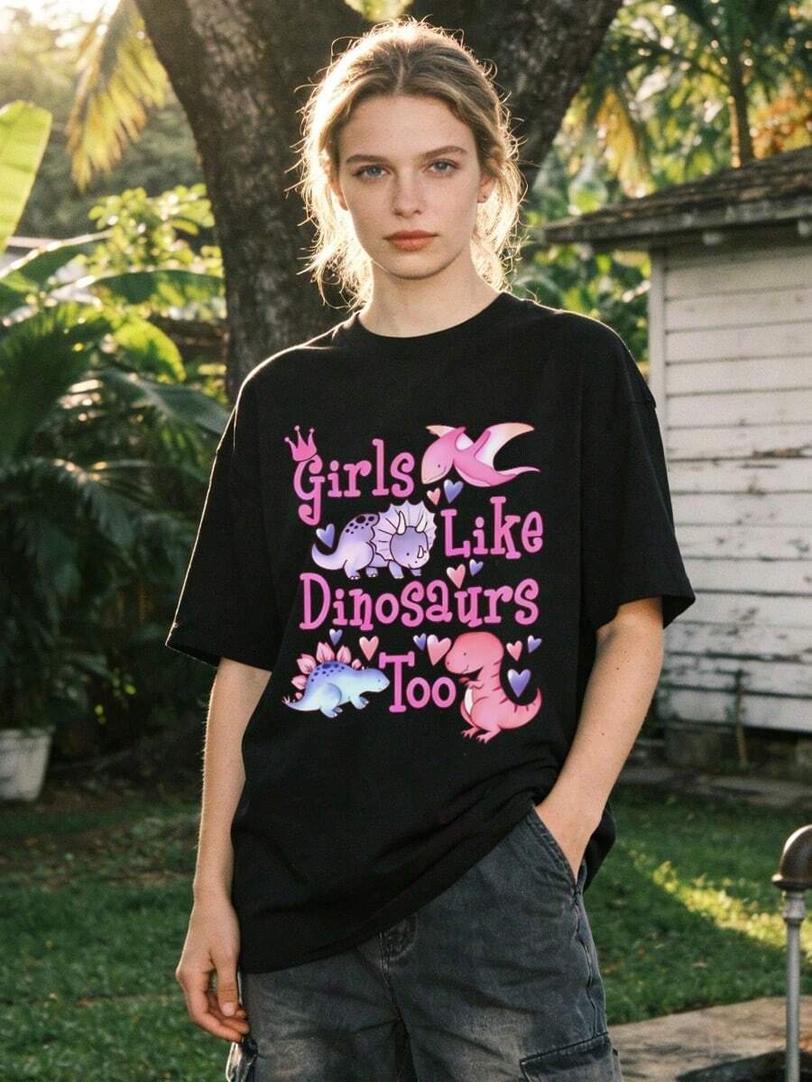 Women's Summer Casual Soft Round Neck Short Sleeve T-Shirt,Tops For Going Out,Cotton,Vintage,European And Street Style,Sporty Casual,Unisex Style,Urban Casual Style,Nice Tops,Gen Z,Curve,Y2K Clothes,Funny T-Shirts, Ladies Tops,Holiday Outfits For Women,Cute Top,Graphic T-Shirt,Spring Outfits, Baggy T-Shirts,Retro Streetwear,90s Style,2000s Style,Subculture,Black Top,White Tops,90s Party Outfit.White - Black - View 1