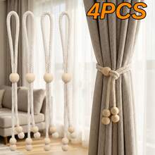 4pcs Minimalist Style Elegant Home Decor Curtain Tiebacks, Suitable For Office Or Hotel - Curtain Ties - View 1