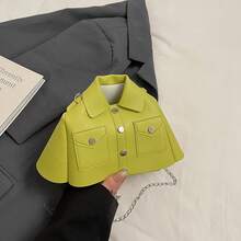 Borsa a tracolla di da celebrità, modello creativo di abbigliamento, borsa a spalla di nicchia con personalità, borsa da donna con catena cross-border - Verde - Visualizzare 1