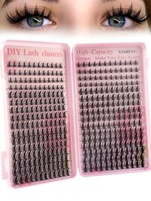 1008/832/384pcs Individual False Eyelashes, Eyelash Book, Cluster False Eyelashes, DIY Home Eyelash Extension, Cluster False Eyelashes, Individual False Eyelashes, False Eyelashes, Natural Lashes Vs Thick Lashes, DIY Cluster Lashes, Korean Lashes, Medusa Lashes, Angel Lashes, Reusable Lash Clusters, D-Curl Flared Individual False Eyelashes, L-Curl Outer Corner Lifting + Transparent Stem + Natural Length Is The Golden Combination, Beginner Starter Kit, Easy DIY Application, Suitable For Beginners, Reusable, Suitable For Daily Wear, Festivals, Performances, Etc. - L - 查看 11