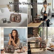 Waterproof Retro New Large Capacity Waterproof Handbag, Fashionable And Luxurious High-End Cosmetic Bag/Toiletry Bag - 無色 - 查看 9