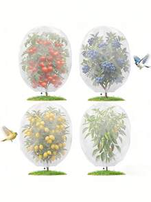 Large Fruit Tree Protection Net Bag, Fruit Net Bag, Anti-Insect Anti-Bird Shade Net Suitable For Fruit Trees, Vegetables, Shrubs And Flowers. Compatible With Apple Trees, Blueberry Shrubs, Etc., Can Prevent Bird And Pest Infestation, Reusable, Does Not Affect Watering - Multiple Styles - View 10