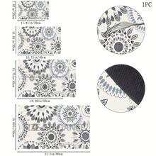 1pc Bohemian Pattern Printed Absorbent Dish Drying Mat, Espresso Machine Countertop Absorbent Mat, Sink Drainage Mat, Soft Faucet Absorbent Mat, Sink Cup Mat, Home & Kitchen, Bathroom Accessories - Multicolor - View 11