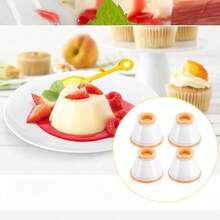 Cetakan Puding Baba Luau Stroberi, Cangkir ABS, untuk Penggunaan di Rumah, dengan Tutup, Buatan Tangan, Cangkir Mousse/Jelly Khusus Yogurt Beku Kering - MultiWarna - View 3