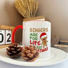 [24-Hour Delivery Within Mexico] Double-Sided Print Mug, A Fun Gingerbread Man Mug For Christmas, Suitable For Coffee Or Juice, With A Capacity Of 11 Ounces Or 360 Milliliters, Perfect As A Gift. - 4 - 查看 2