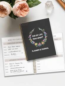 BUBU End-Of-Life Planning Book, A 5.7*8.1-Inch Last Wish Book, With Inner Pages Containingemergency Memos For Family Letters, Care Plans, Funeral Wishes, Wills And Documentstorage Back To School Office Supplies - Multicolor - View 11