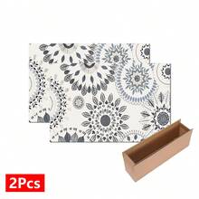 1pc Bohemian Pattern Printed Absorbent Dish Drying Mat, Espresso Machine Countertop Absorbent Mat, Sink Drainage Mat, Soft Faucet Absorbent Mat, Sink Cup Mat, Home & Kitchen, Bathroom Accessories - Multicolor - View 12