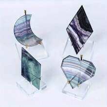 Adjustable Acrylic Display Stand For Crystal Mineral Specimens - Multifunctional Display Holder For DIY Specimens, Jewelry, And Frames, With Beautiful Crystal Stone Base For Elegant Display, An Ideal Holiday Gift - 1PC - View 4