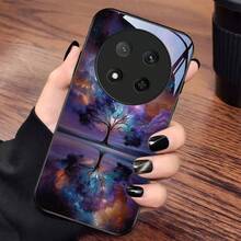 Funda de cristal para teléfono Magic Lite, de alto valor estético, exquisita, animada, linda, juguetona, creativa, caricaturesca,, sencilla, moderna, texturizada, suave y linda, diseño único, de nicho, versátil, atemporal, estilo americano, juvenil, amortiguadora, antideslizante, ligera, elegante, duradera, resistente a las manchas, casual, resistente a la suciedad, peculiar, simple, única, protectora, regalo para chicas, estampado retro, colorida, adecuada para parejas, para amigos, 508. - Negro - Ver 4