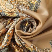 27.5" Silk Satin Square Head Scarf - 4PCS Satin Head Scarves For Women Hair Kerchief Bandanas Sleeping Head Wraps - 彩色 - 查看 7