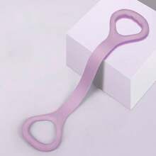 1 pezzo Fascia di resistenza a forma di 8, allenamento per spalle e schiena, banda elastica in silicone spessa per yoga a casa, attrezzatura per fitness Pilates - Multicolore - Visualizzare 8