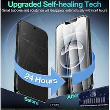 2pcs Apple High Definition Tempered Glass Screen Protector Anti-Fall Anti-Explosion Anti-Dust With Dust-Free Installation Kit 17/16ProMax Full Screen High Transparency Non-Yellowing Eye Protection Anti-Blue Light Phone Film Compatible With 15/14/13/12/11 - Clear - View 5