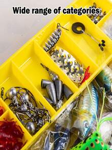 GOTURE 1 Set Multi-Functional Fishing Kit, Includes Hard Baits + Soft Baits + Accessories, Suitable For Freshwater/Saltwater, Ideal For Bass And Trout Fishing, Holiday Gift - Multicolor - View 2