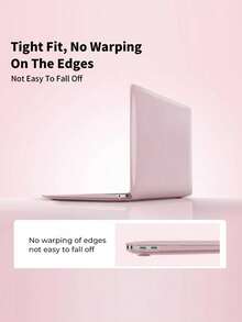 Ốp laptop vừa khít với MacBook Air 13.3 inch A2337/A2179/A1932 (ra mắt năm 2022, 2021, 2020, 2019 và 2018) - Ốp nhựa PC bền (trong suốt như pha lê). Ốp máy tính bảng, ốp iPad (Vui lòng kiểm tra mặt sau của máy tính khi mua, vì bạn đang chọn một mẫu cố định và chính xác) (Màu hồng) - Xem 7