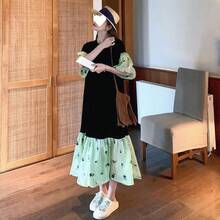 Women Midi Dresses - Black - View 5