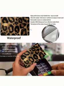 4pcs/Set Creative Pattern Credit Card Stickers, Anti-Fingerprint Anti-Scratch, Ultra-Thin Design, Suitable For Debit Cards, Transportation Cards, Credit Cards And Other Special-Purpose Stickers,Card Sticker Cover - 4pcs - View 4