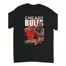 Y2K Rap Bulls Basketball Graphic Jersey Collection PM Quality Heavyweight For & Wo US, Alpha, All, Regular, Regular, 4 Rings Black SH8L ASQY - 黑色 - 查看 1