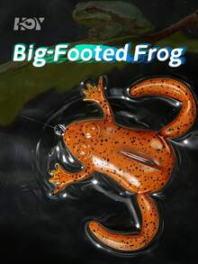 KINGDOM Big-Footed Floating Soft Frog Lure 34mm/43mm 6.2g/11g Bionic Big Feet Auto-Righting Design High-Elastic TPE Material For Bass Snakehead Freshwater Fishing Topwater Frog Bait Bass Fishing Lure - Multicolor - View 1