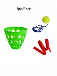 3pcs Rocking Ball Game Set, Party Rocking Bucket Game, Rocking Ball Game, Hammock Party Bucket Game, Multi-Person Interactive Game, Can Be Used For Eye And Waist Coordination Training, Fun Party Game, Agility Training - One Size Fits All - View 13