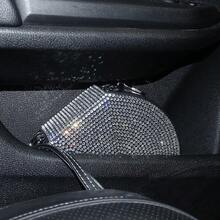 Full Rhinestone Car CD Bag, Luxury Vehicle Disc Storage Pouch, Auto CD Holder Disc Organizer Case - View 4