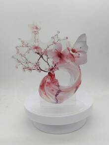 跨境新款 2D 平面印刷藝術 1件 優雅粉色櫻花壓克力裝飾品,居家與辦公室裝飾,送給朋友的完美禮物 - A - 查看 7