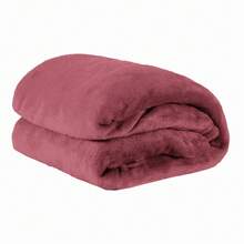 Microfiber Fleece Blanket, 180 Thread Count, Ultra Soft, 1 Piece, Velvety Touch, Single, Double, Queen - 臉紅 - 查看 3