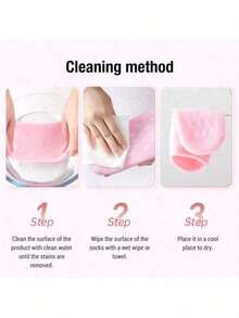 1 Pair Reusable Gel Moisturizing Foot Socks - Soft Moisturizing Socks, Foot Care Socks, Easy To Clean Lightweight Design, Suitable For Home Foot Care, Relieve Cracked Heels, Soften Rough Skin - Pink - View 9