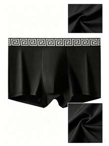 14pcs Solid Color Polyester Boxer Briefs, Breathable High Elasticity Comfortable Boxer Shorts, Sports Shorts, Casual Underwear, Plus Size Milk Silk Shorts - Multicolor - View 3