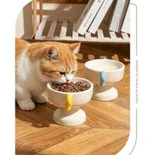 World Cup Trophy Pet Bowl Ceramic Cat Bowl Dog Bowl Dog Basin Cat Bowl Canned Food Bowl Snack Bowl High Pet Water Bowl Food Bowl Hygienic Easy To Clean - 160ml - View 9