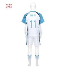 Blue Prison T-Shirt Cosplay Costume, German Team Cosplay Costume, Red And Black Anime T-Shirt, Isagi Yoichi. - 凪誠士郎[11號藍白款] - 查看 12