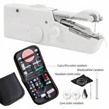Bộ máy may cầm tay di động, bao gồm 36 suốt chỉ, may điện và may tay 2 trong 1, thích hợp cho DIY, may quần áo và du lịch, phụ kiện màu ngẫu nhiên, máy dập ghim may cầm tay, máy may mini đơn giản, thích hợp cho người mới bắt đầu và sử dụng khi đi du lịch, dụng cụ may vá thêu mini bền bỉ, nhiều màu sắc để lựa chọn. - Nhiều màu - Xem 12