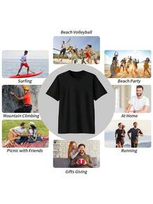 Thundercat Classic Anime Hero Pattern T-Shirt Casual Black Short Sleeve Round Neck Tee Unisex Summer Soft Breathable Fabric Casual Street Style Tops, Loose Fit Comfortable Tops, - 黑色 - 查看 7