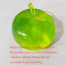 1pc Ocean Apple Squeezable Toy, Pink And Green Crystal Apple Slow Rebound Stress Relief Toy, Handmade TPR Material, Ultra Soft Squeezable Apple Toy, Realistic Sensory Stress Relief Toy, Stress Ball Finger Toy, Adult Stress Relief Toy, Anxiety Relief Sensory Finger Toy, Relaxation Gift Set - Multicolor - View 14