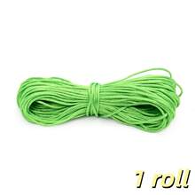 1/2/3 rollos 20 metros/Rollo 1.5mm No.7 Cordón de poliéster para joyería Hilo de nylon Cuerda de nudo chino para DIY Pulsera Collar Línea Hilo Shamballa - Cable - Ver 22