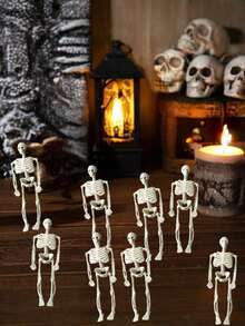 2 chiếc tượng xương nhỏ trang trí Halloween - Trang trí xương có thể tạo dáng, tượng xương nhựa nhỏ phù hợp để tạo trang trí nhà đáng sợ, trang trí nhà ma, quà tặng tiệc - nhiều màu - Xem 9