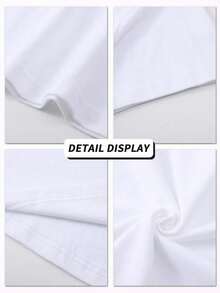 Casual T-Shirt For Girls With Butterfly, Heart And Flower - 白色 - 查看 3