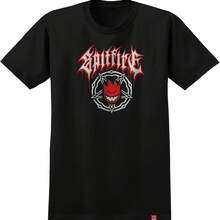 Spitfire Wheels Shirt Pentagram Drip Black_Red_White - 黑色 - 查看 1