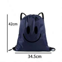1PC Cartoon Printed Drawstring Bag, Soft Lightweight & Easy To Carry, Suitable For Travel, Gym, Shopping, Sports And Yoga Storage, Great Gift For Spring & Summer. Casual Design With Adjustable Strap Buckle, Versatile For Daily Commute, Durable Handheld Storage Pouch - Multicolor - View 7