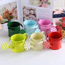 Garden Flower Mini Watering Can Metal Watering Pot Sprinkler - Multicolor - View 2