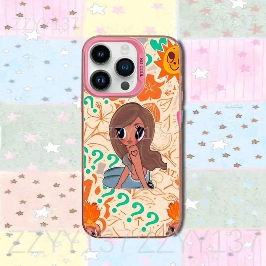 Tropicoqueta Phone Case For IPhone 16, 15, 14, 13, 12, 11, 8, 7, Pro, Max, Plus, Mini, XS, SE, Matte Pink Shockproof Case, Galaxy S26 S25 S24 S23 S22 S21 A54 A55 A34 A35. - 西瓜1 - 查看 1