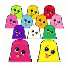 1PC Cartoon Printed Drawstring Bag, Soft Lightweight & Easy To Carry, Suitable For Travel, Gym, Shopping, Sports And Yoga Storage, Great Gift For Spring & Summer. Casual Design With Adjustable Strap Buckle, Versatile For Daily Commute, Durable Handheld Storage Pouch - Multicolor - View 1