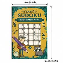 Easy Sudoku Puzzle Activity Book, Explore And Solve Number Logic Workbook, Brain Training Practice For Focus, Number Sense, Observation And Family Learning - 彩色 - 查看 4