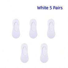 5/6/10雙女款船襪，防滑跟部、不掉跟、無縫、無異味、涼爽透氣，低筒隱形襪，適合搭配各種鞋款 - 彩色 - 查看 9
