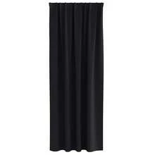 Joinmee Rideaux occultants avec anneaux 2 pcs Noir 260 x 140 cm - Noir - Voir 3