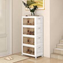 Shoe Cabinet Storage Box With Lid And Magnetic Door - 4-pack 299L - View 2