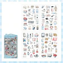 4sheets PET Embelishment Stickers DIY Collage Supplies Creative Decor Hand Made DIY Scrapbooking Material Stickers - 4sheets - View 13